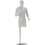 MBT12W-H1W-A43-S12 紳士システムトルソ 頭付 スポーツタイプ 白艶消し塗装 サンクリエイト