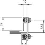 コンベヤ用アルミ製固定式ガイド 三機工業