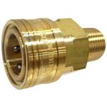 - バルブレス中圧用ソケットカプラー・真鍮(メネジ取付用) モノタロウ 32976325