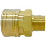 - バルブレス中圧用ソケットカプラー・真鍮(メネジ取付用) モノタロウ 32976334