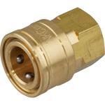 - バルブレス中圧用ソケットカプラー・真鍮(オネジ取付用) モノタロウ 32976413