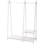 おしゃれ 棚付きハンガーラック YAMAZEN(山善)