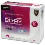 HDVBE25NP10SC HIDISC ブルーレイディスク BD-RE くり返し録画用 25GB 2倍速対応 スリムケース HIDISC