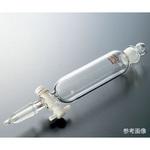 円筒形分液ロート PTFE αΩβ コック付 透明摺合 コスモスビード