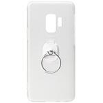 Galaxy S9 SC-02K/SCV38 ハードグリップケース「CLEAR GRIP」 クリア ワイヤレス充電対応 リング付 ストラップホール付 LEPLUS