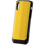 iPhone XR 耐衝撃ハイブリッドケース「LEGGERA」 ソリッドイエロー ストラップホール付 LEPLUS