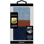 iPhone XS/iPhone X  デニムフラップケース「WINDE」 ストラップホール付 スタンド機能 LEPLUS