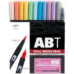 AB-T12CPA 水性グラフィックマーカー ABTセット パステル トンボ鉛筆