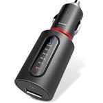 LAT-FMBT02BK FMトランスミッター/Bluetooth/USBポート付/2．4A/おまかせ充電/4チャンネル エレコム