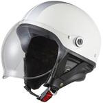 ヘルメット ストリートハーフ SG規格適合品 KC-017A ホワイト/シルバー バイクパーツセンター