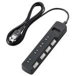 ほこり防止シャッター付雷ガードタップ(4個口) エレコム