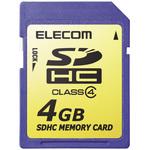 SDカード 4GB Class4 エレコム