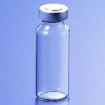 広口バイアル瓶(ゴム栓・アルミキャップ付き) マルエム(理化学・容器)
