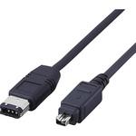 IEEE1394ケーブル FireWireケーブル 4ピン ブラック エレコム