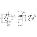 FBNステンレスフィニッシュドボアスプロケット 新JISキー溝仕様 KANA(片山チエン)