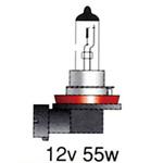2輪車用スタンダードハロゲン H11 12V M&H