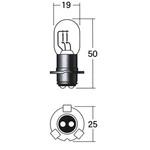 2輪車用ヘッド球 T19 12V(ダブル球) M&H