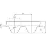 メガトルクタイミングベルト MTS5M形(高硬度合成ゴム) 三ツ星ベルト