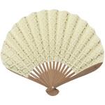 西川庄六 レース素材のふわり扇子 BRID