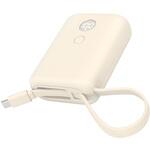 USB-Cケーブル一体型モバイルバッテリー 10000mAh 残量表示ディスプレイ PD35W入出力 PSE適合製品 MOTTERU
