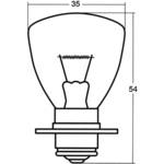 ヘッドランプ・フォグランプ用電球(つば付シングル) 24V STANLEY(スタンレー電気)