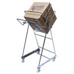 C82-F30 ステンレス製缶スタンド 浅型段ボール用 キャスター付 エム・あい