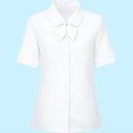 リボン付き 半袖ブラウス フォーク(Nuovo)