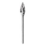 SB4B07 超硬バー (シャンク径3mm) (ポイント型)(Wカット) スーパーツール
