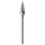 SB5B08 超硬バー (シャンク径3mm) (円錐型)(Wカット) スーパーツール