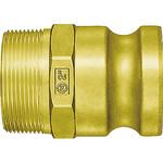 レバーロックカプラ プラグ (メネジ取付用) 日東工器