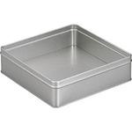 TRUSCO TKC-126D Parts Storage Can - 0.6L Capacity Stackable Tin Plate Container For Workshop Organization