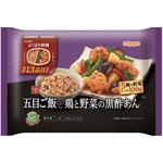 [冷凍食品]ニップン よくばり御膳 五目ご飯と鶏と野菜の黒酢あん 300g ニップン