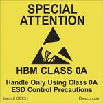 ラベル SPECIAL ATTENTION DESCO