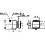 25Φパイロットライト 角ワイド形 トランス式 マルヤス電業