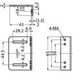 AS-JM63-SMC-FD ステンレス鋼製ブラケットAS-JM63-SMC-FD LAMP(スガツネ工業)