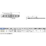 50704 ステンレス鋼(SUS316相当品)製丁番 50704 LAMP(スガツネ)