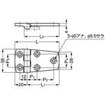 27800 ステンレス鋼(SUS316相当品)製丁番 27800 LAMP(スガツネ)
