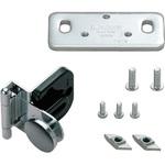 キャッチ付 ガラス丁番 GHC34-8型 ASセット LAMP(スガツネ)