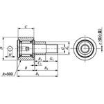 偏心カラー付きカムフォロア CFE-B(保持器付き) 日本トムソン(IKO