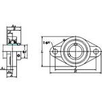 UCFL ひしフランジ形(円筒穴) FYH (日本ピローブロック) ベアリング