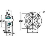 UKFC 印ろう付き丸フランジ形(テーパ穴・カバー付き) FYH(日本ピローブロック)