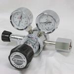 ストップバルブ付き2段式精密圧力調整器 GF2シリーズ(真鍮製)(不活性ガス用) ユタカ(Crown)