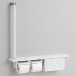 木製手すり棚一体タイプ紙巻器(収納付) TOTO