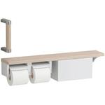 ハンドグリップ棚別体タイプ二連紙巻器(収納付) TOTO