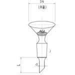 3772-45-1M-F セミ・ミクロ フィルター板付ロート Φ45 旭製作所