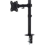 モニターアーム シングル ショート 【17～32インチ 耐荷重9kg ディスプレイ対応】 クランプ&グロメット式 エレコム