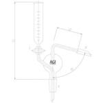 2599-4L2L 注入ロート付トラップ球 ガラスコック 旭製作所
