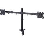 モニターアーム デュアル 2画面 【17～32インチ 耐荷重9kg ディスプレイ対応】 クランプ&グロメット式 エレコム
