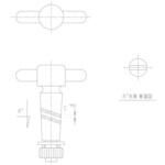 2116-20T PTFE一方二方コック 閉止 PTFEコック 旭製作所