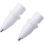 PWTIPAP05 Apple Pencil 交換用 ペン先 2個セット 極細 視差改善 高感度 金属製 エレコム